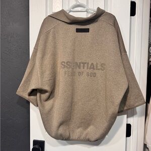 Fear of God ESSENTIALS Taupe Short-Sleeve Sweatshirt